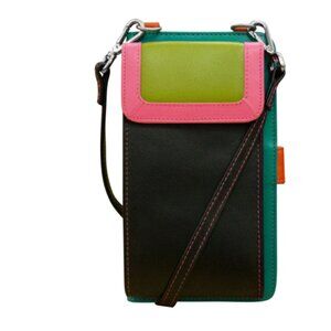 ILI RFID Leather Crossbody/Smart Phone Organizer